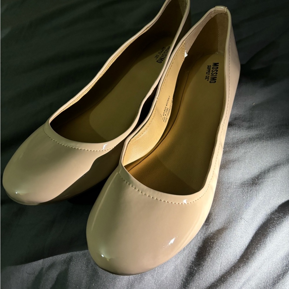 Mossimo Supply Co. Pink Faux Leather Flats // Size 12 - Picture 2 of 5